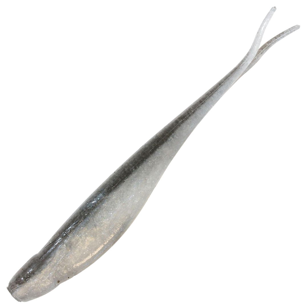Z-Man Scented Jerk ShadZ Jigi 3.5", väri Smelt: harmaa selkä ja hopeinen kylki