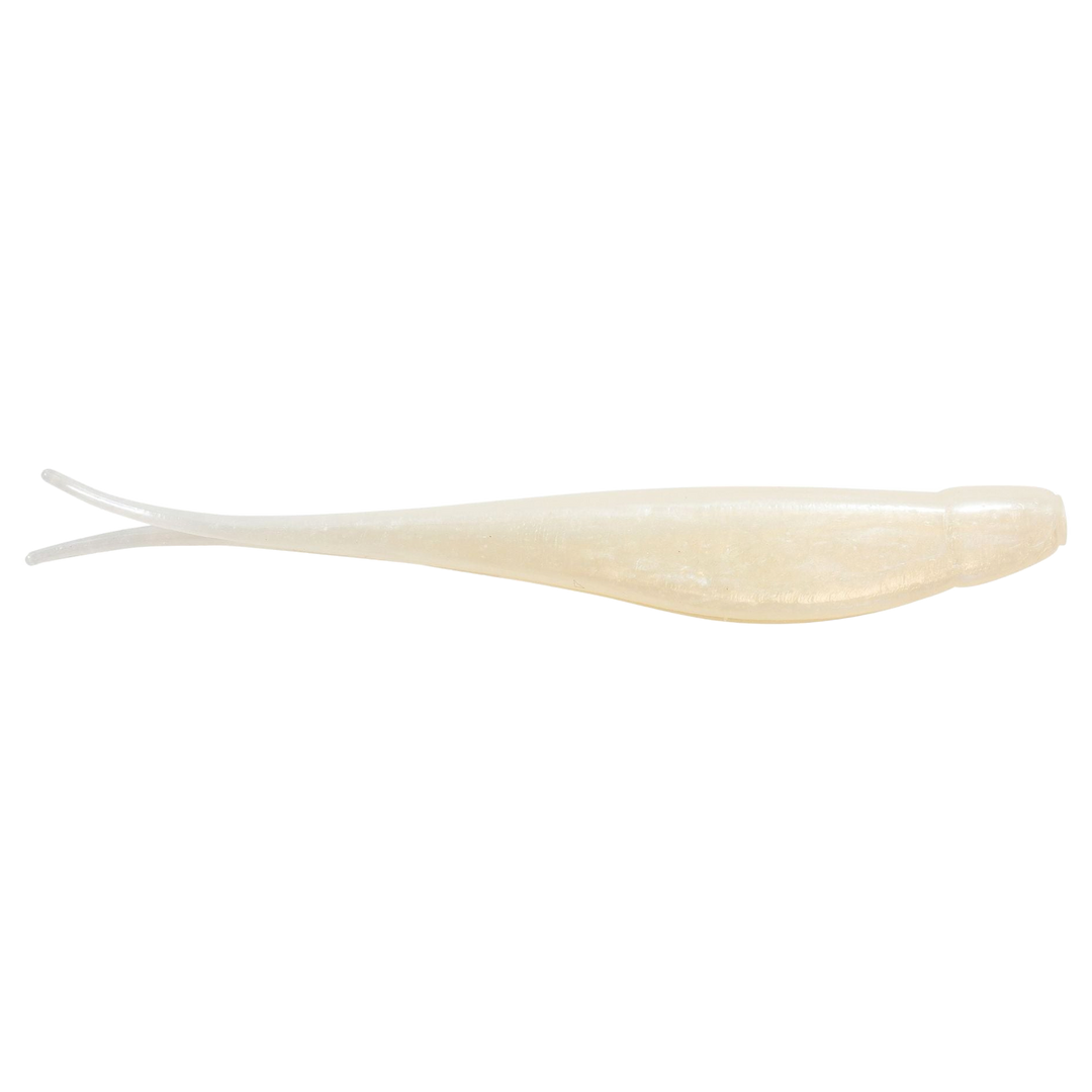 Z-Man Scented Jerk ShadZ Jigi 3" Pearl sivulta, pää oikealla