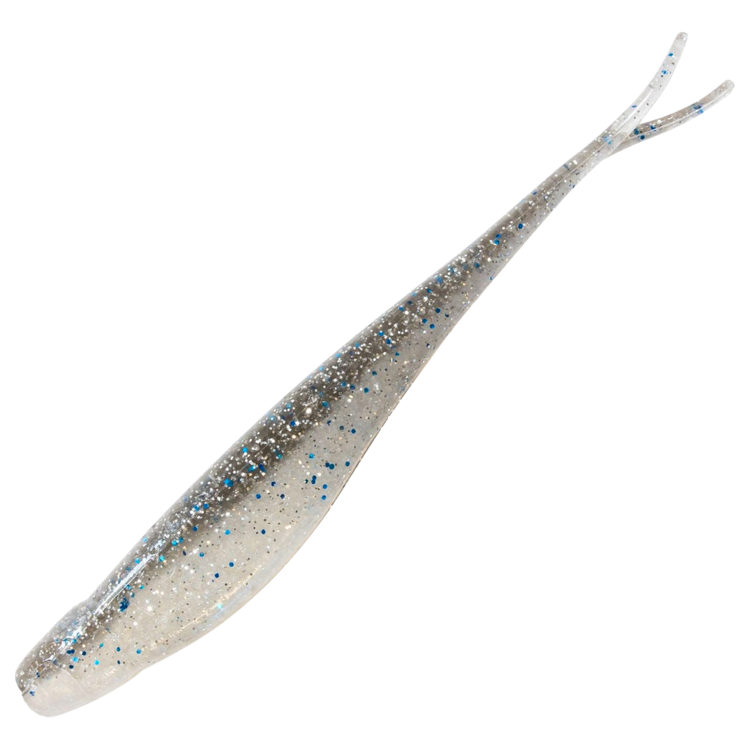 Z-Man Scented Jerk ShadZ Jigi 3", väri Smoky Shad: harmaa selkä ja hopeinen kylki