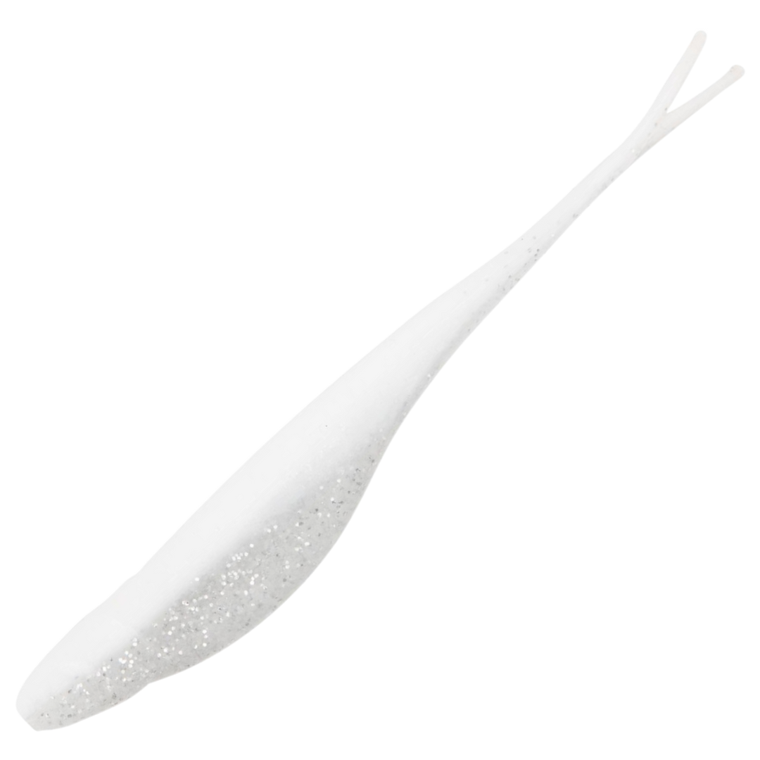 Z-Man Scented Jerk ShadZ Jigi 5", väri Sight Flash: valkoinen runko