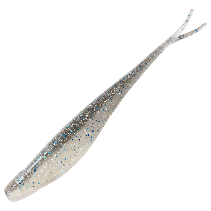 Z-Man Scented Jerk ShadZ Jigi 5", väri Smoky Shad: harmaa selkä ja hopeinen kylki