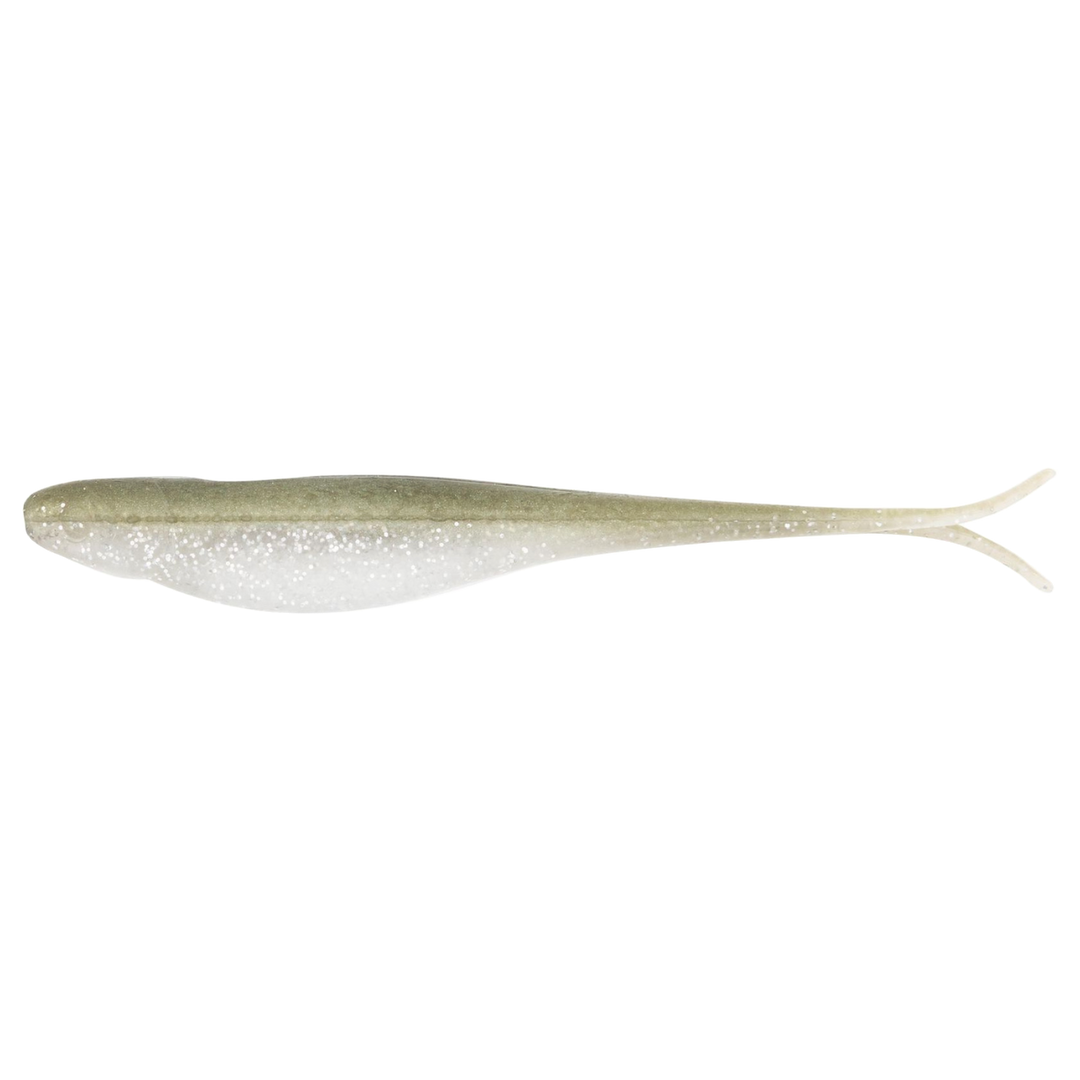 Z-Man Scented Jerk ShadZ Jigi 5" Tennesse Shad sivulta, pää vasemmalla
