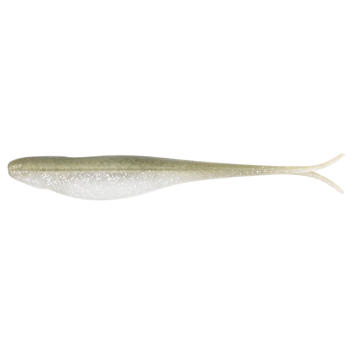 Z-Man Scented Jerk ShadZ Jigi 5" Tennesse Shad sivulta, pää vasemmalla