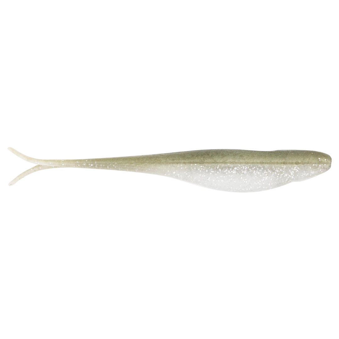Z-Man Scented Jerk ShadZ Jigi 5" Tennesse Shad sivulta, pää oikealla