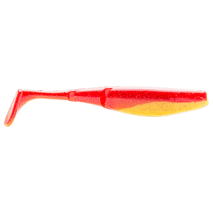 Z-Man Scented PaddlerZ Jigi 5" Bleeding Banana sivulta, pää oikealla