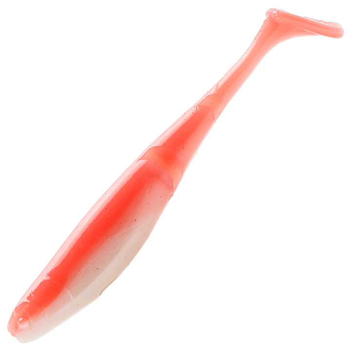 Z-Man Scented PaddlerZ Jigi 5", väri Coconut Ice Glow: lohenpunainen selkä ja valkoinen vatsa