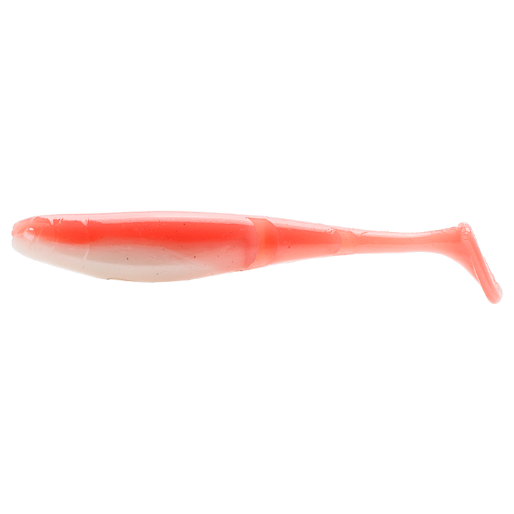 Z-Man Scented PaddlerZ Jigi 5" Coconut Ice Glow sivulta, pää vasemmalla