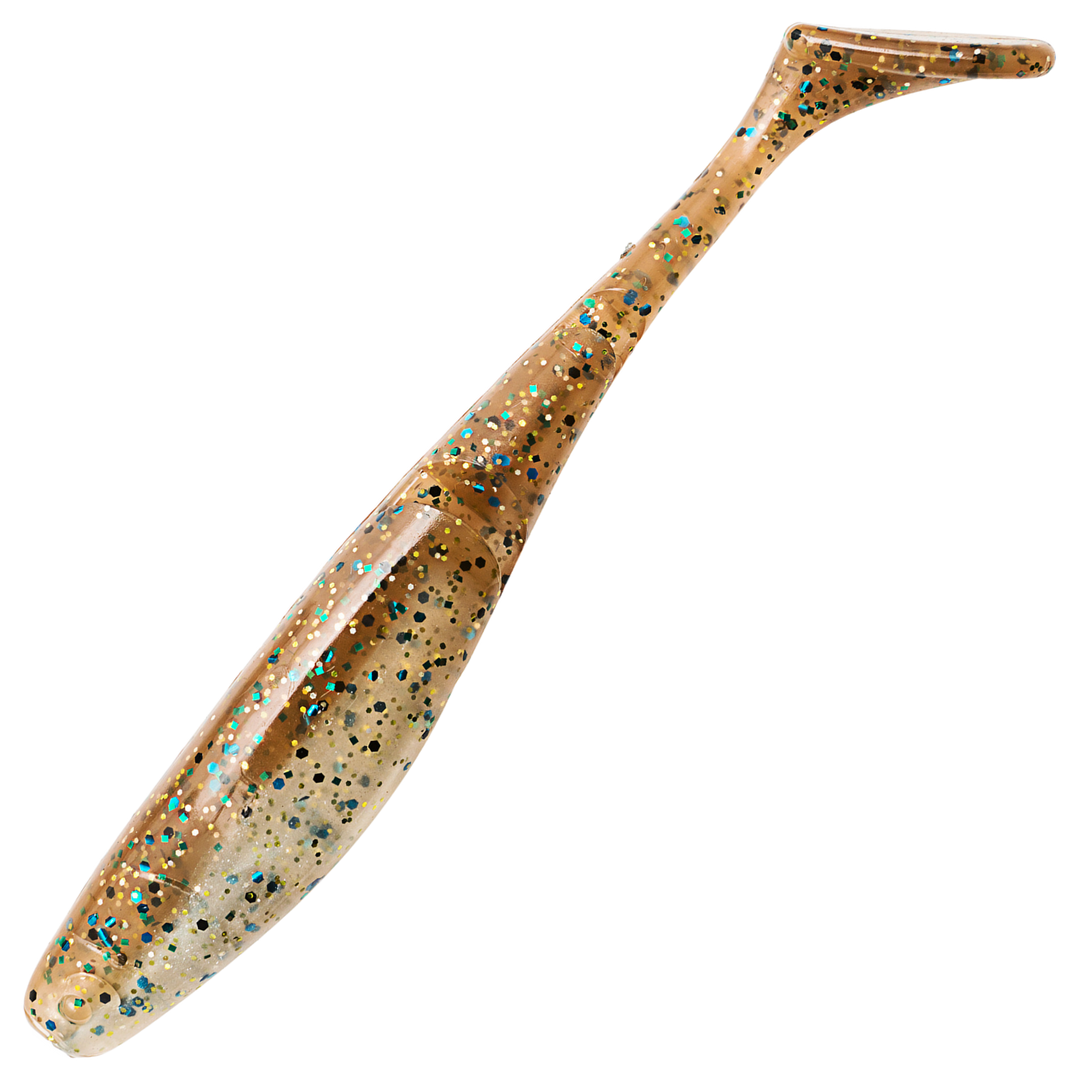 Z-Man Scented PaddlerZ Jigi 5", väri Pinfish: kellanruskea runko ja siniset pilkut