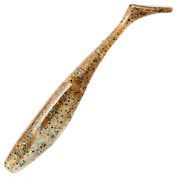 Z-Man Scented PaddlerZ Jigi 5", väri Pinfish: kellanruskea runko ja siniset pilkut