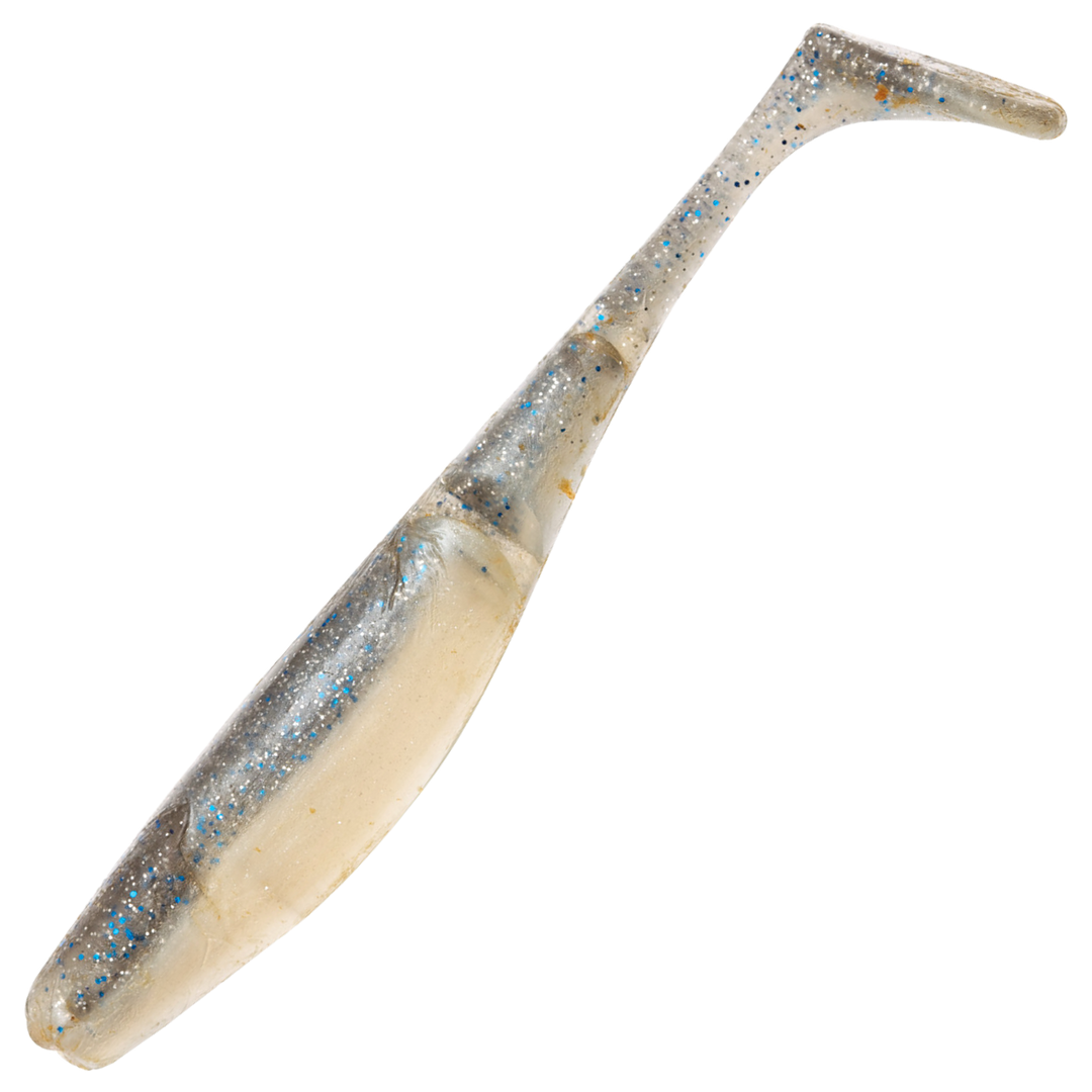 Z-Man Scented PaddlerZ Jigi 5", väri Smoky Shad: harmaa selkä ja hopeinen kylki