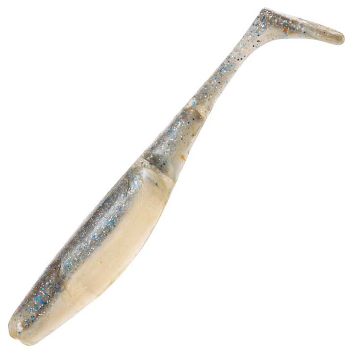 Z-Man Scented PaddlerZ Jigi 5", väri Smoky Shad: harmaa selkä ja hopeinen kylki