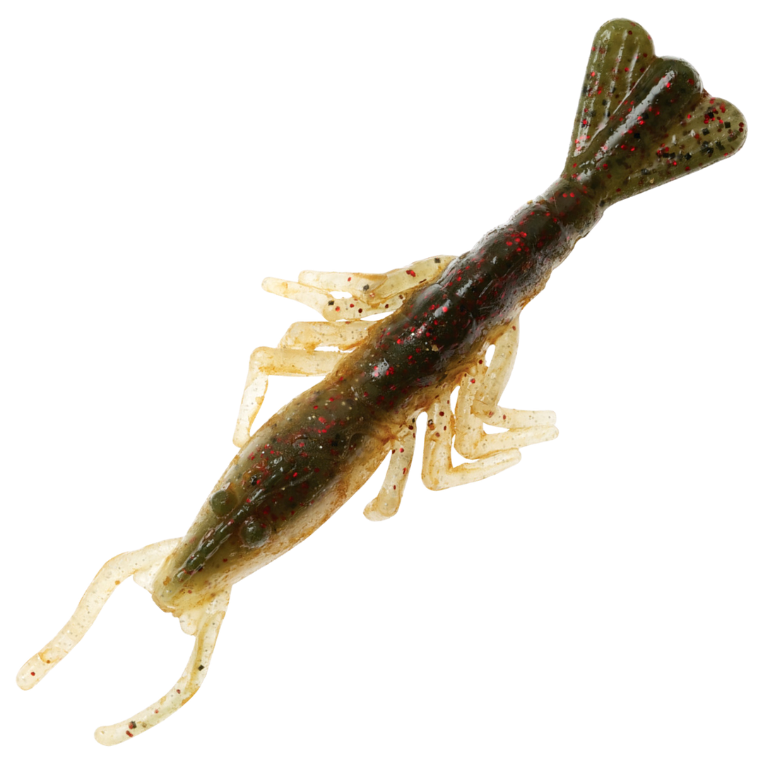 Z-Man Scented ShrimpZ Jigi 3", väri Redbone: oliivinruskea selkä ja vaalea vatsa