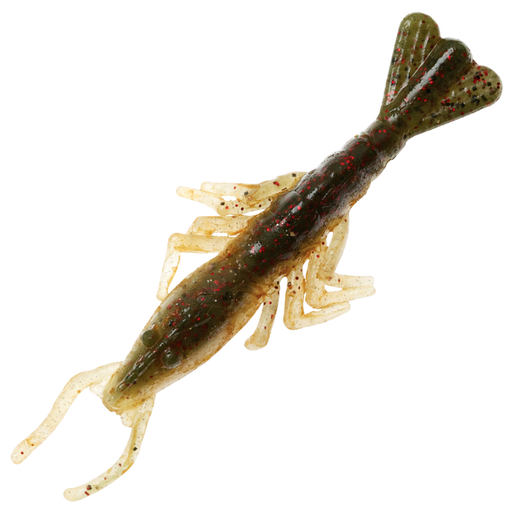 Z-Man Scented ShrimpZ Jigi 3", väri Redbone: oliivinruskea selkä ja vaalea vatsa