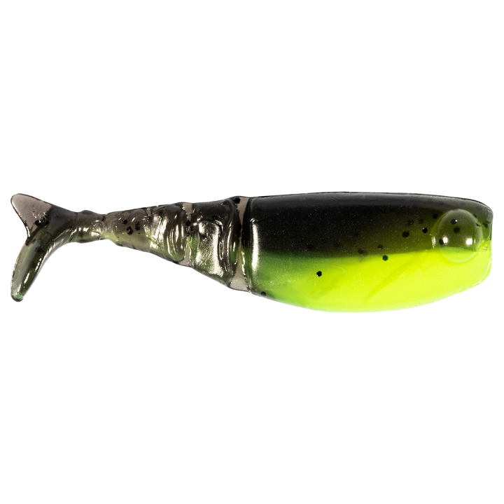 Z-Man Shad FryZ Jigi 1.75" Bumblebee sivulta, pää oikealla