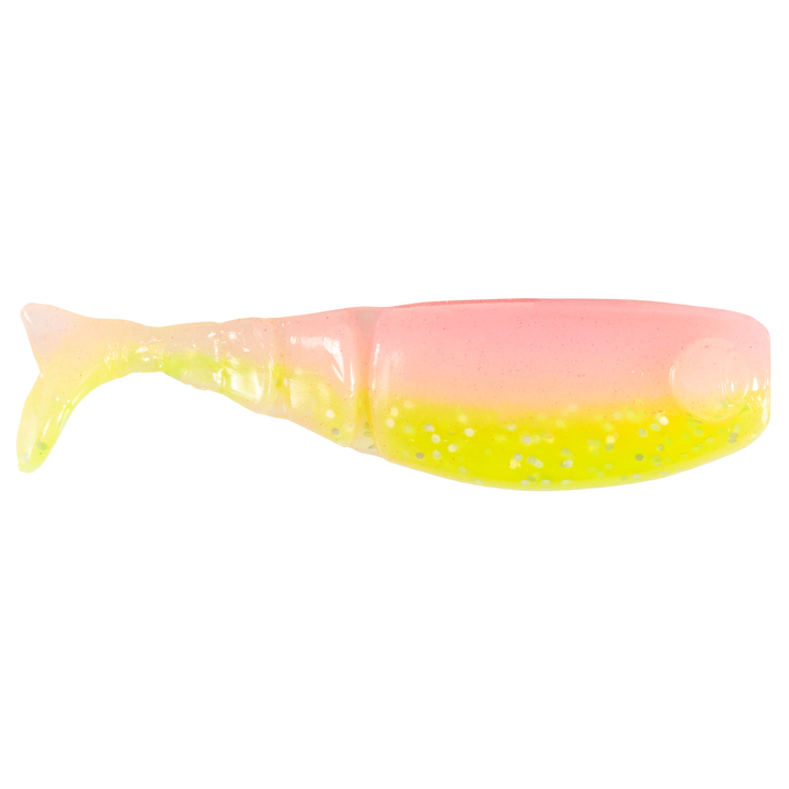 Z-Man Shad FryZ Jigi 1.75" Electric Chicken sivulta, pää oikealla