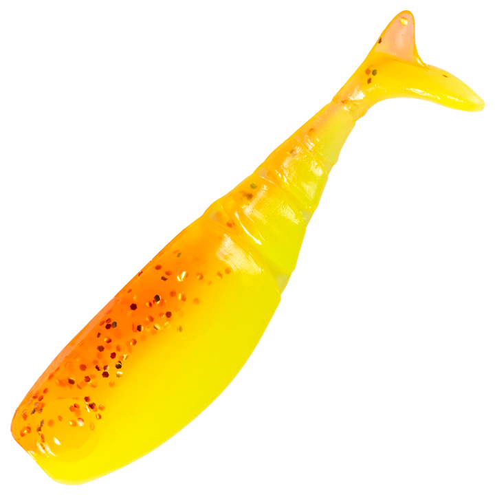Z-Man Shad FryZ Jigi 1.75", väri Firetreuse: oranssi selkä ja keltainen vatsa