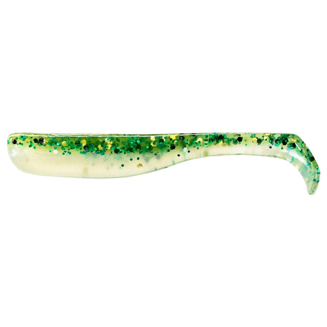 Z-Man Slim SwimZ Jigi 2.5" Baby Bass sivulta, pää vasemmalla