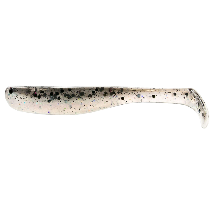 Z-Man Slim SwimZ Jigi 2.5" Bad Shad sivulta, pää vasemmalla