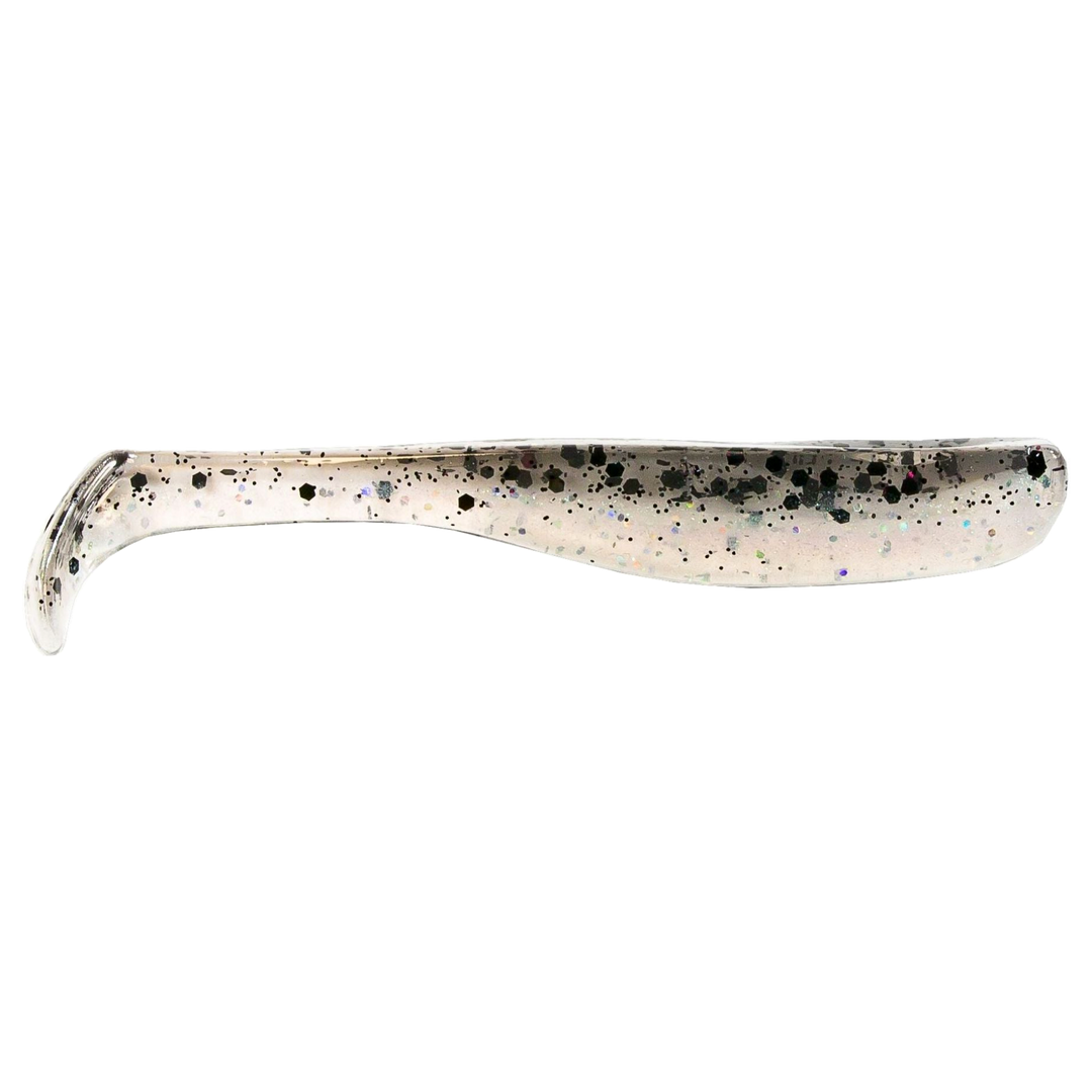 Z-Man Slim SwimZ Jigi 2.5" Bad Shad sivulta, pää oikealla