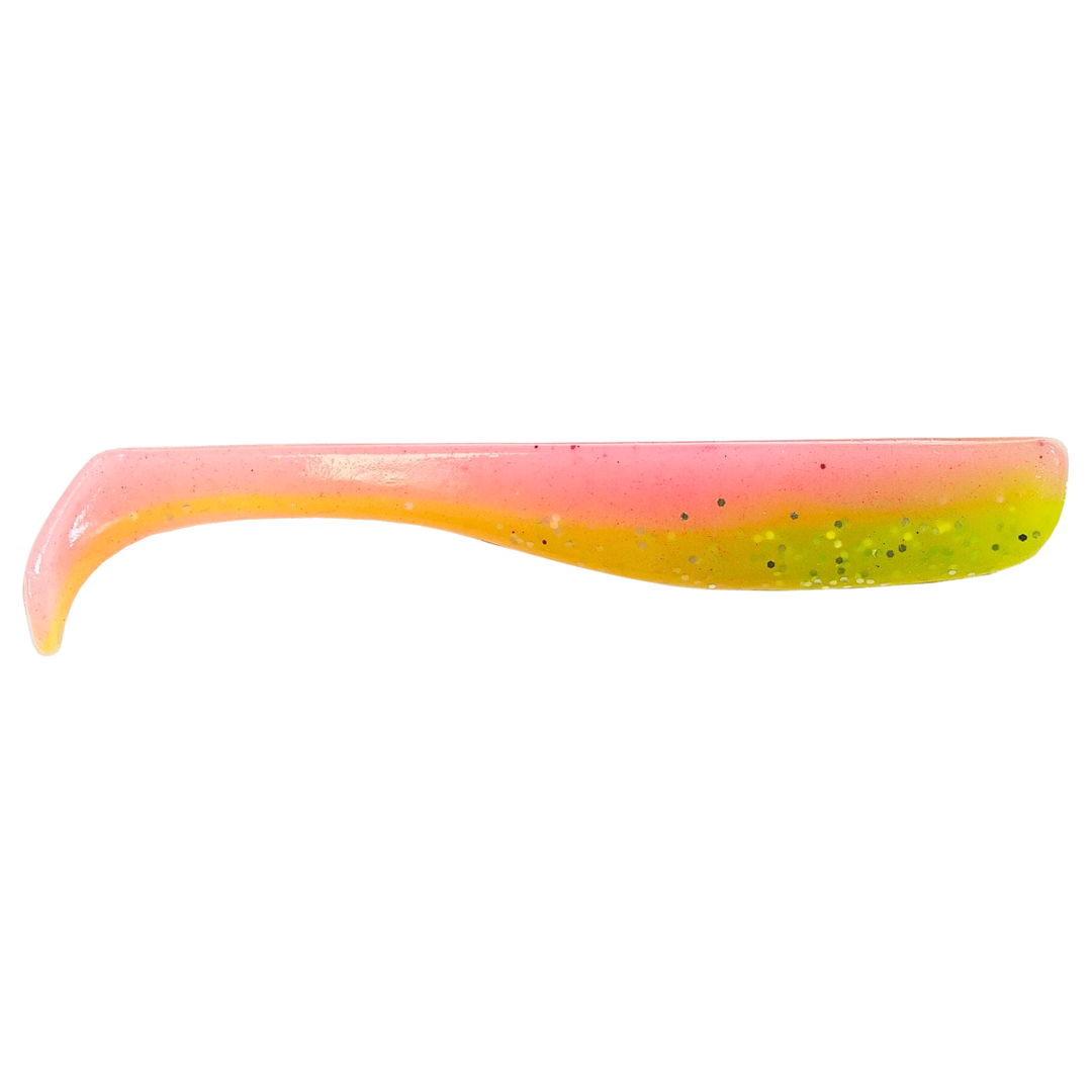 Z-Man Slim SwimZ Jigi 2.5" Electric Chicken sivulta, pää oikealla