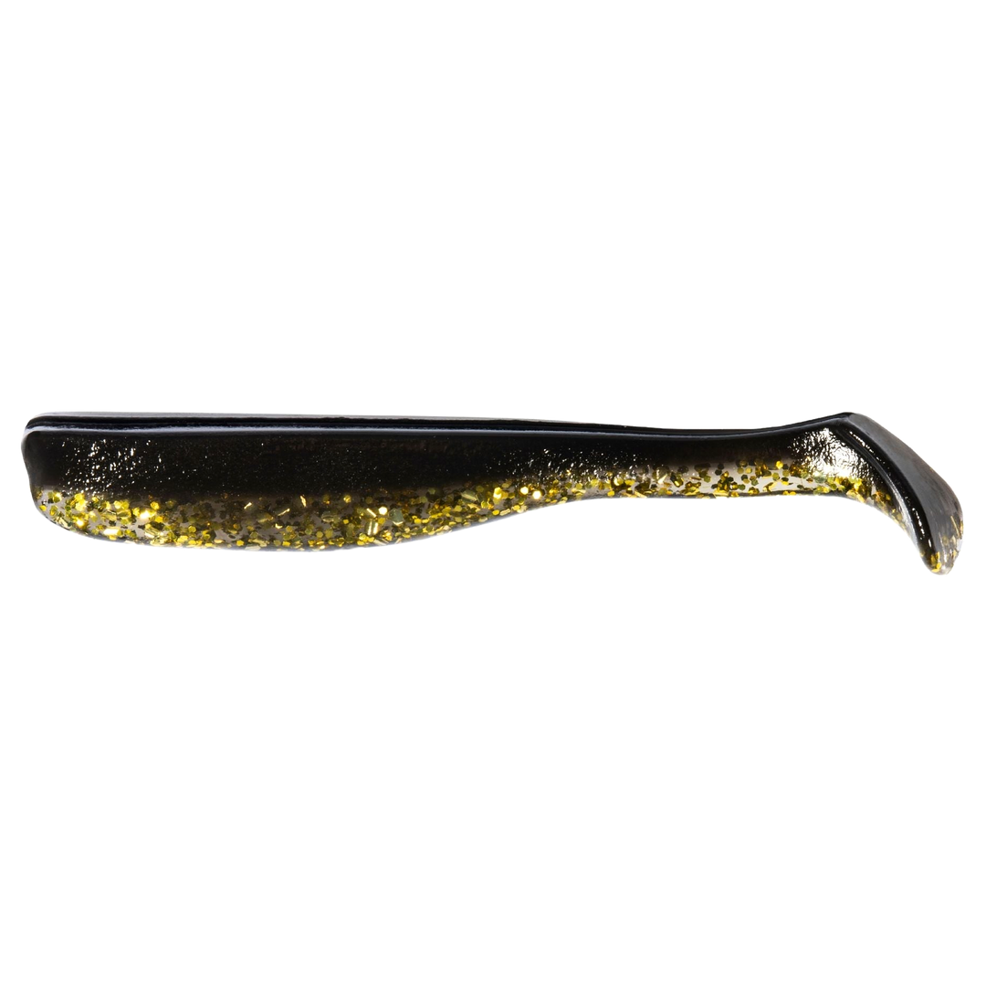 Z-Man Slim SwimZ Jigi 2.5" Goldrush sivulta, pää vasemmalla