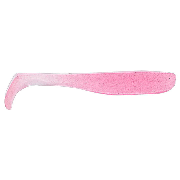 Z-Man Slim SwimZ Jigi 2.5" Pink Glow sivulta, pää oikealla