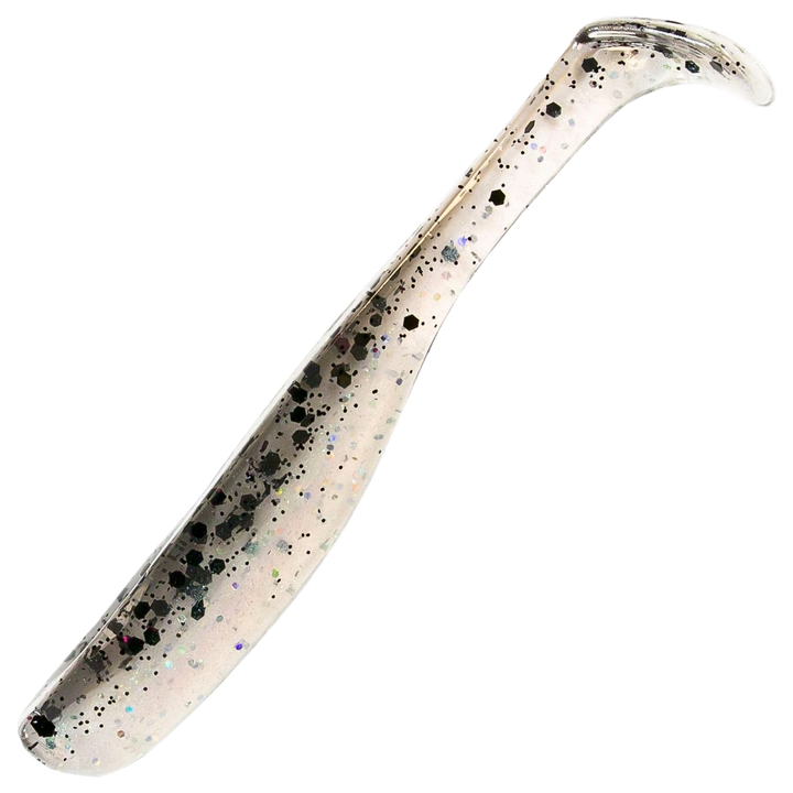Z-Man Slim SwimZ Jigi 3", väri Bad Shad: harmaa selkä, valkoinen vatsa ja mustat pilkut