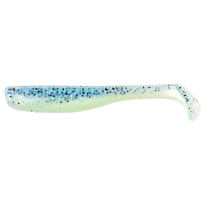 Z-Man Slim SwimZ Jigi 3" Disco Cisco sivulta, pää vasemmalla
