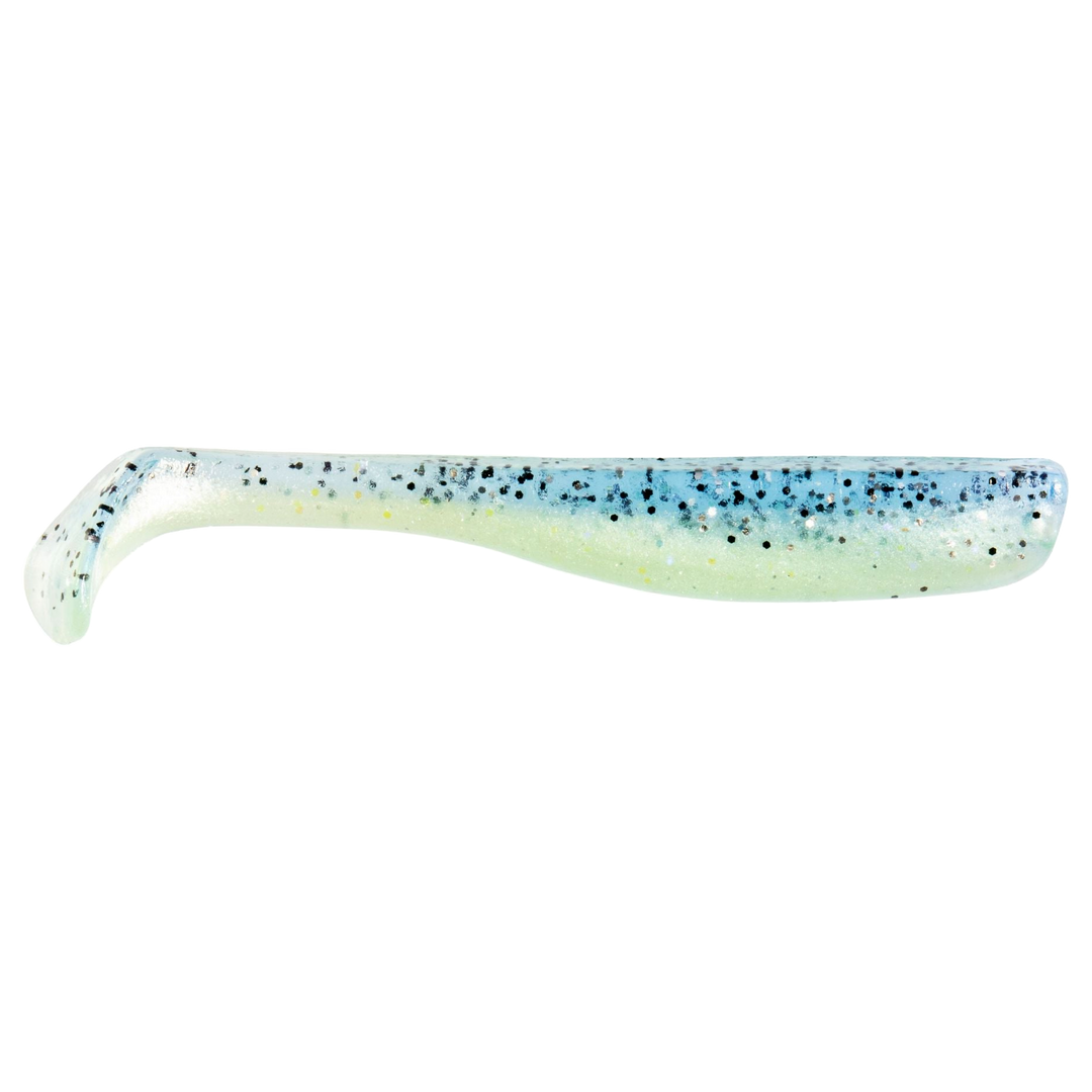 Z-Man Slim SwimZ Jigi 3" Disco Cisco sivulta, pää oikealla