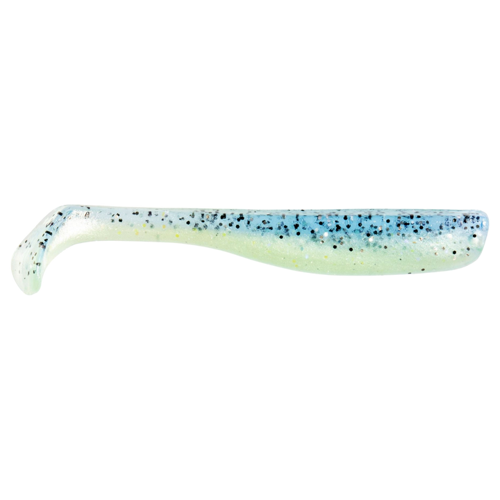 Z-Man Slim SwimZ Jigi 3" Disco Cisco sivulta, pää oikealla