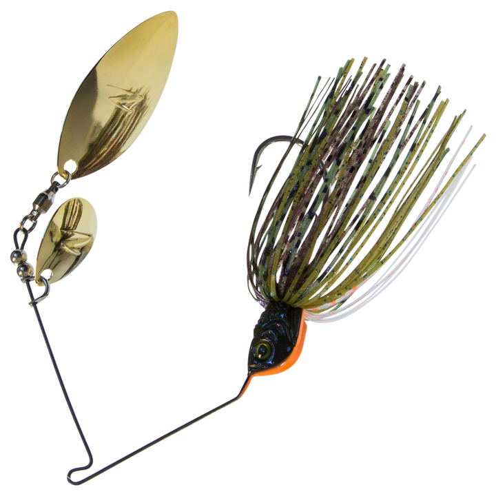 Z-Man SlingbladeZ Spinnerbait WC 14g, väri Bluegill: musta ja oranssi pää, vihreänruskea helma, kultaiset lavat