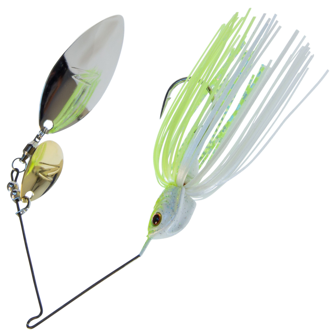 Z-Man SlingbladeZ Spinnerbait WC 14g, väri Chartreuse Pearl: keltavihreä ja valkoinen helma, kultainen ja hopeinen lapa