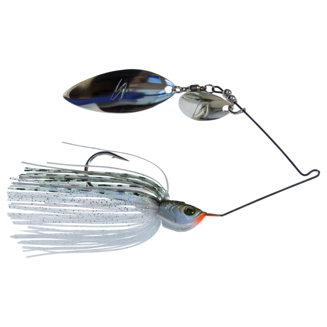 Z-Man SlingbladeZ Spinnerbait WC 14g Greenback Shad sivulta, pää oikealla