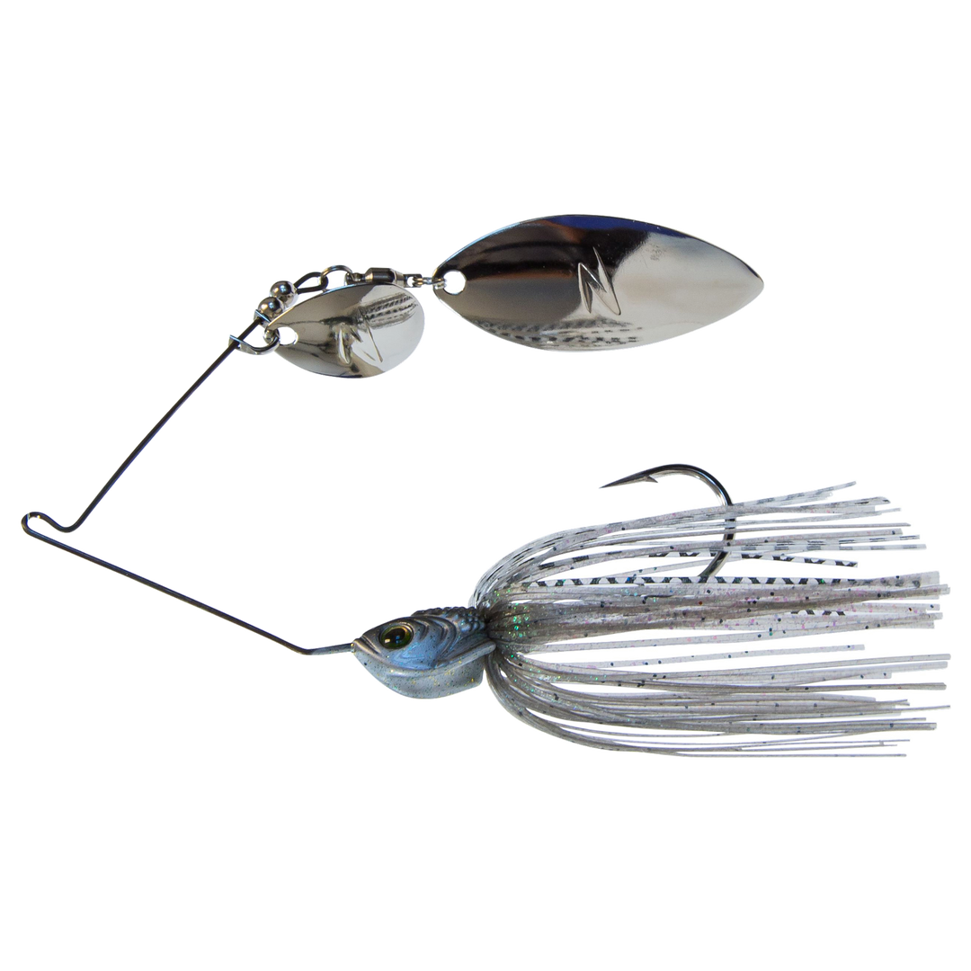 Z-Man SlingbladeZ Spinnerbait WC 14g Mouserat sivulta, pää vasemmalla