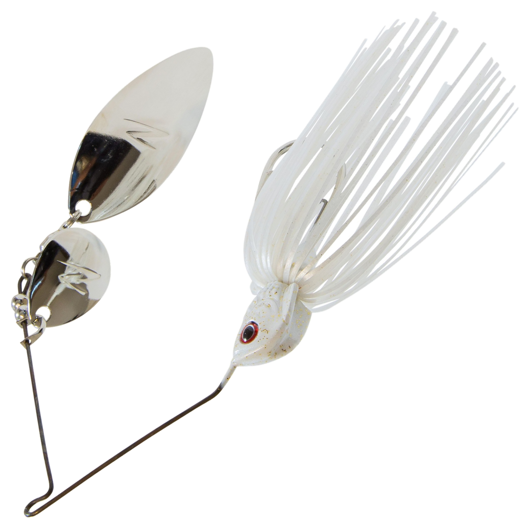 Z-Man SlingbladeZ Spinnerbait WC 14g, väri Pearl Ghost: valkoinen pää ja helma, hopeiset lavat