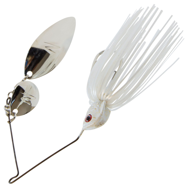 Z-Man SlingbladeZ Spinnerbait WC 14g, väri Pearl Ghost: valkoinen pää ja helma, hopeiset lavat