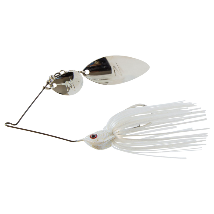 Z-Man SlingbladeZ Spinnerbait WC 14g Pearl Ghost sivulta, pää vasemmalla