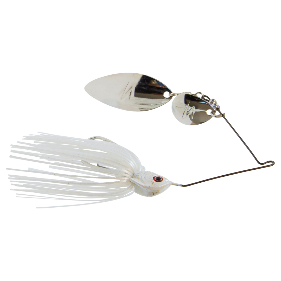 Z-Man SlingbladeZ Spinnerbait WC 14g Pearl Ghost sivulta, pää oikealla