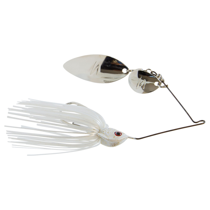 Z-Man SlingbladeZ Spinnerbait WC 14g Pearl Ghost sivulta, pää oikealla