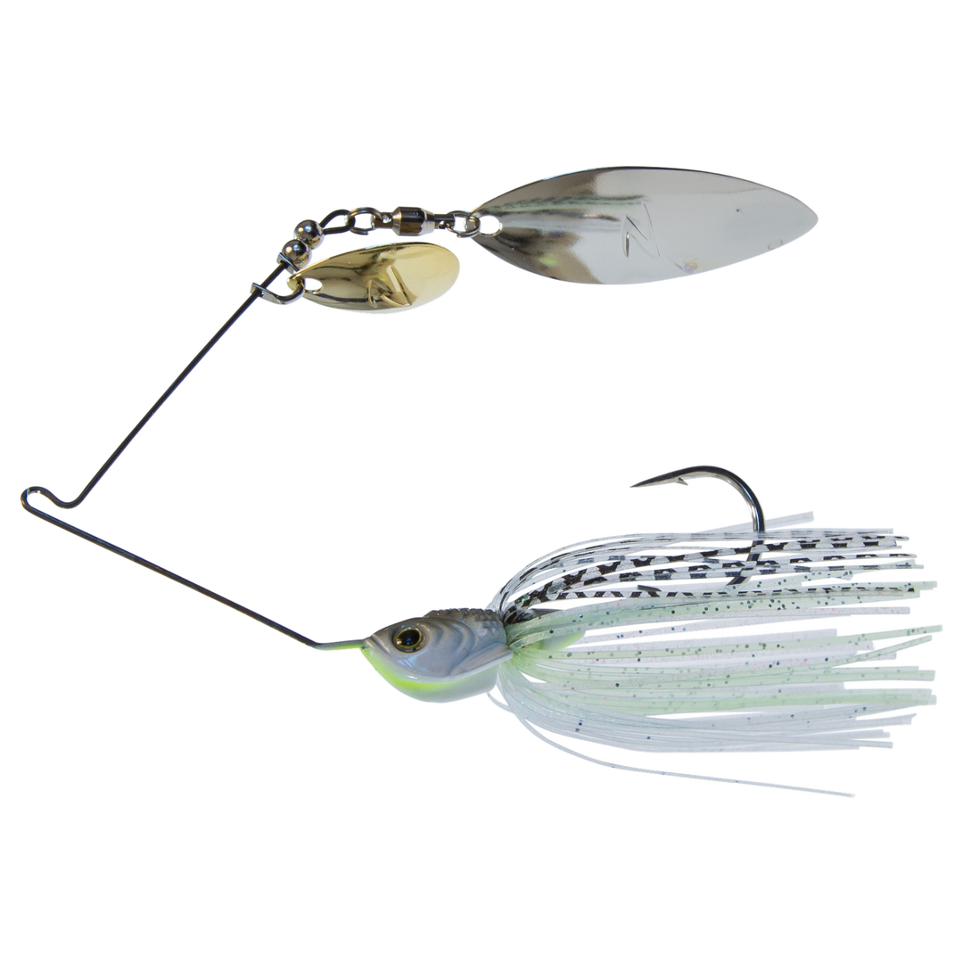 Z-Man SlingbladeZ Spinnerbait WC 14g Spot Remover sivulta, pää vasemmalla