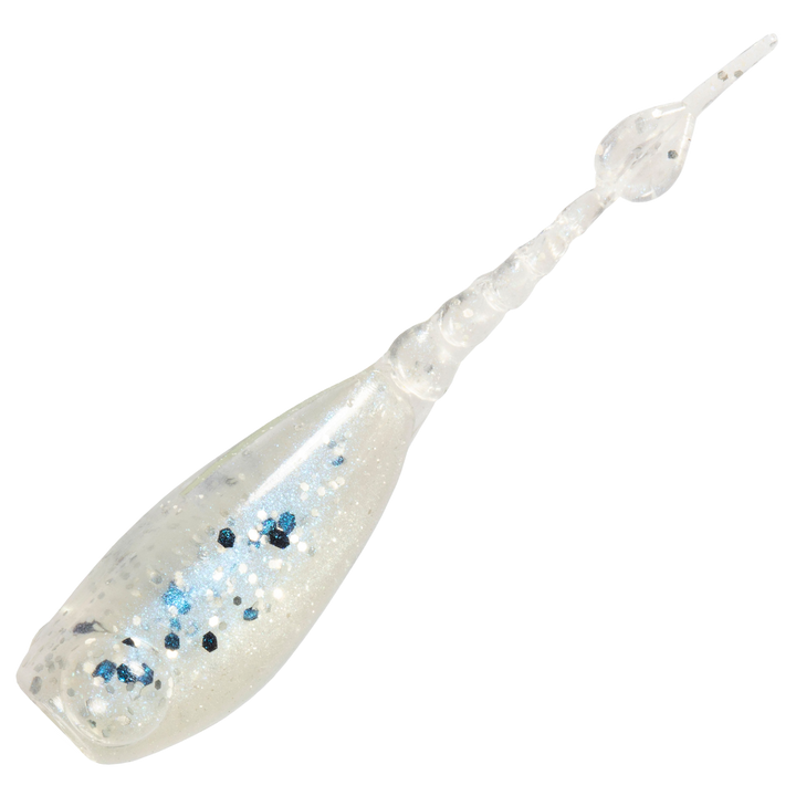 Z-Man StingerZ Jigi 2", väri Blue Glimmer Sparkle: läpikuultava runko, siniset ja mustat pilkut