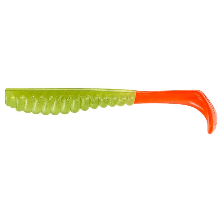 Z-Man Swimmin Trout Trick Jigi 3.5" Margarita Lime Chicken sivulta, pää vasemmalla