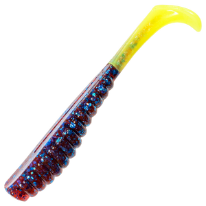 Z-Man Swimmin Trout Trick Jigi 3.5" 6kpl | Plum/Chartreuse Tail