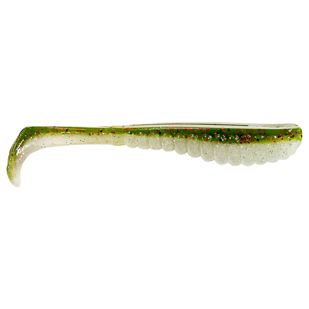 Z-Man Swimmin Trout Trick Jigi 3.5" Redbone sivulta, pää oikealla
