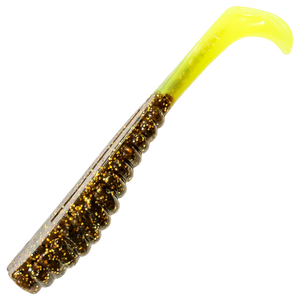 Z-Man Swimmin Trout Trick Jigi 3.5" 6kpl | Rootbeer/Chartreuse Tail
