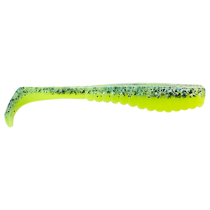 Z-Man Swimmin Trout Trick Jigi 3.5" Sexy Mullet sivulta, pää oikealla