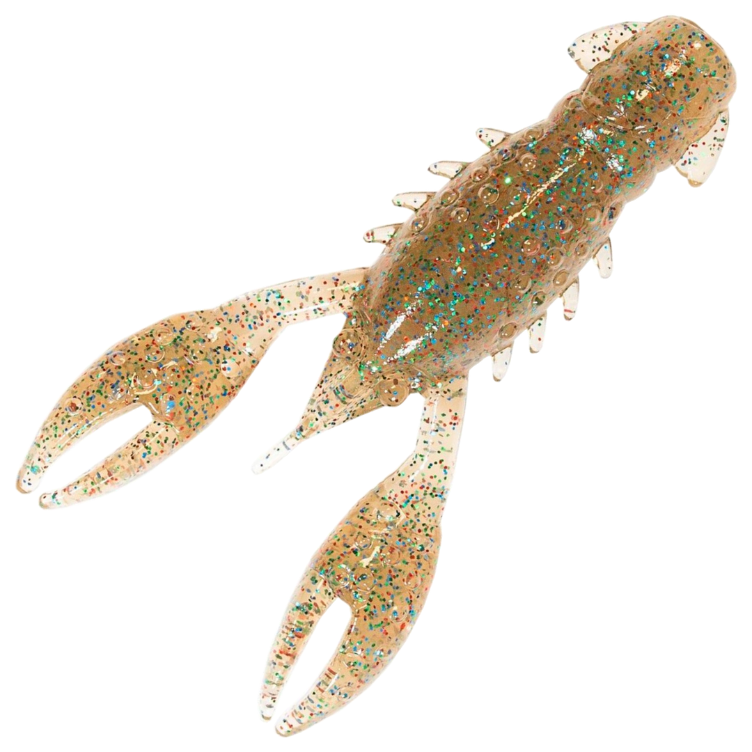 Z-Man TRD Crawz Jigi 2.5", väri Bloodworm: läpikuultava ruskea runko ja tummat pilkut