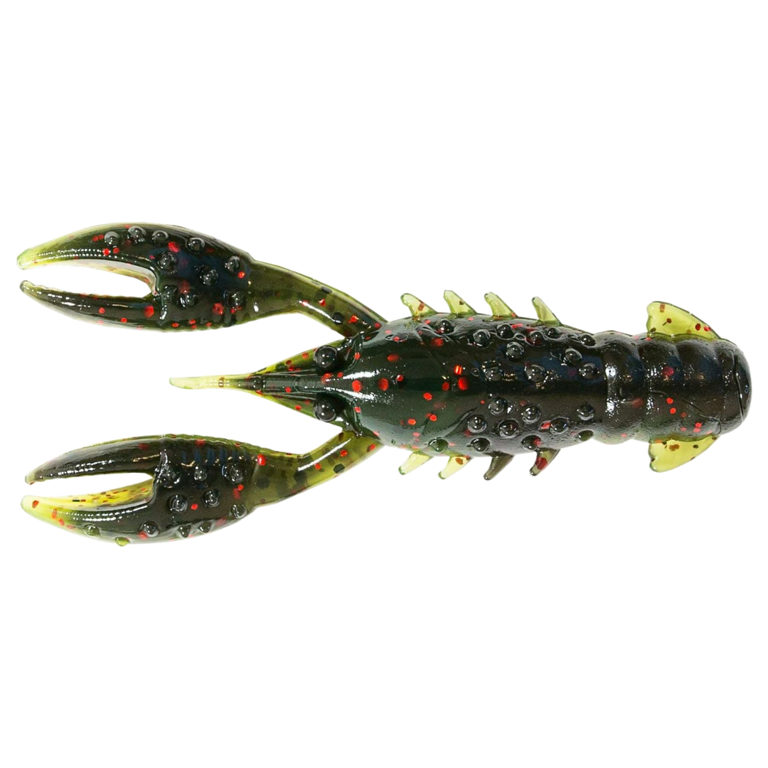 Z-Man TRD Crawz Jigi 2.5" California Craw yläpuolelta, pää vasemmalla