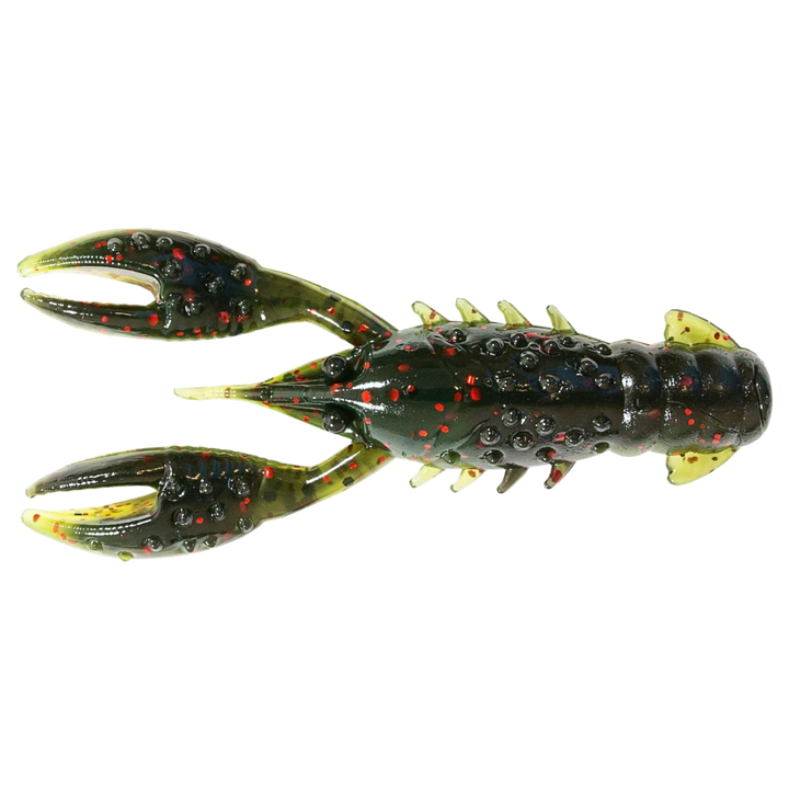 Z-Man TRD Crawz Jigi 2.5" California Craw yläpuolelta, pää vasemmalla