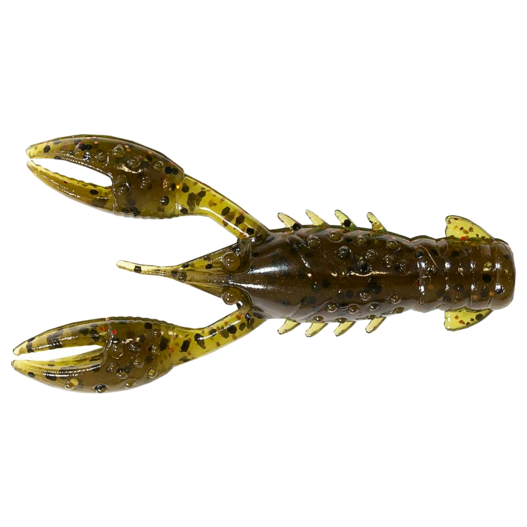 Z-Man TRD Crawz Jigi 2.5" Canada Craw yläpuolelta, pää vasemmalla